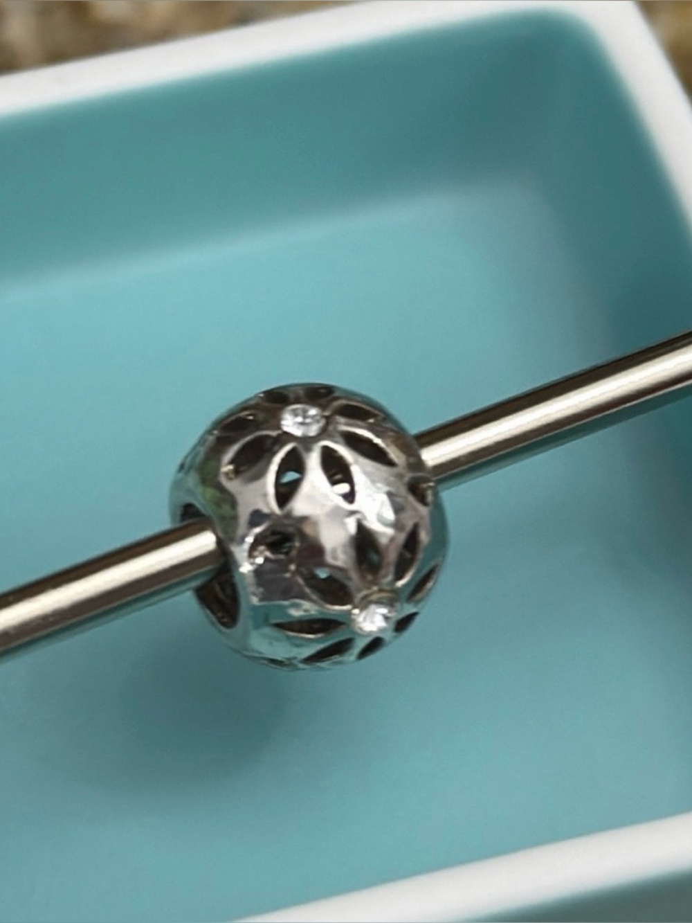 🦋 Brighton Silver Cutout Holiday Star Bead/Spacer - only 2 left!